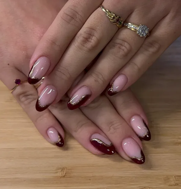 Nail art réalisé par Sarah à l'Atelier d'Art